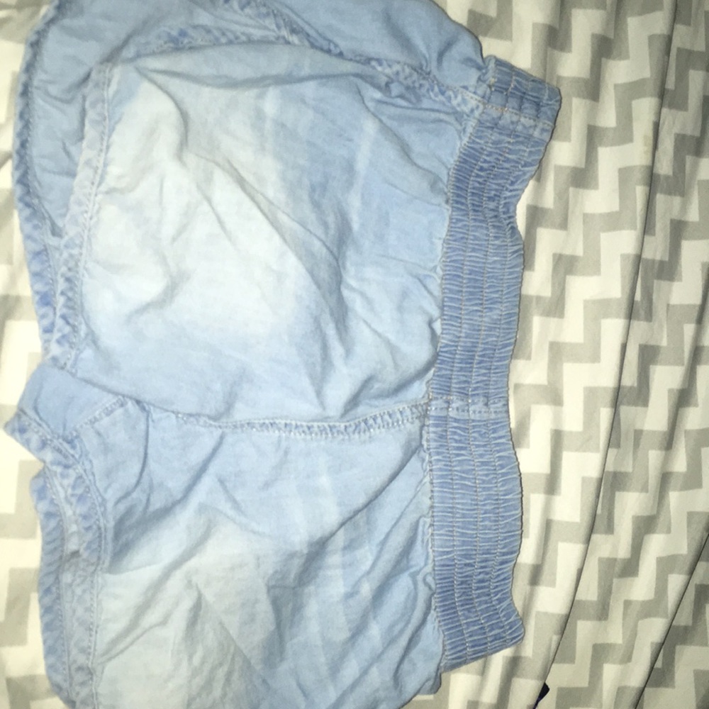 light jean shorts